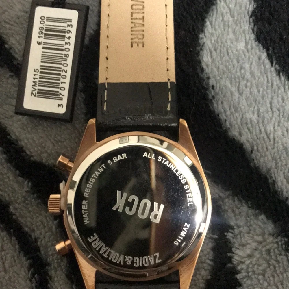 Zadig & Voltaire genuine leather watch